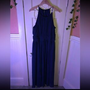 Elegant Navy Blue Maxi Dress